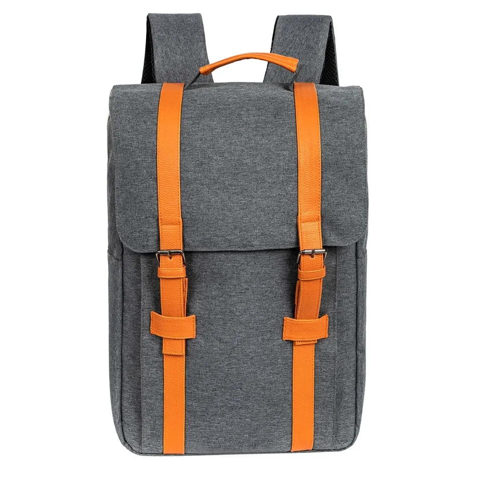 Tveggja tóna bakpoki með sylgjum