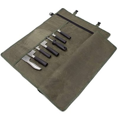 Army Green Chef's Knife Roll Bag